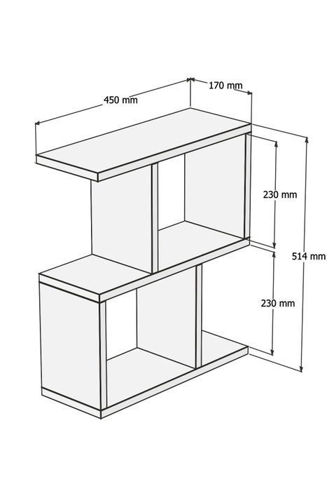 Hanah Home Mesa Auxiliar Pino Atlántico Diseño Escandinavo 45x51.4x17 cm